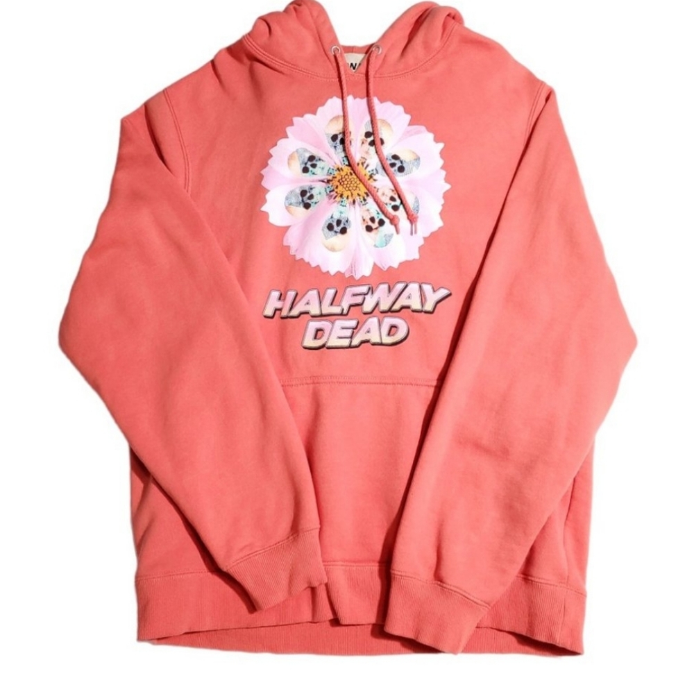 NWOT Men's Halfway Dead Circle Of Skulls Hoodie